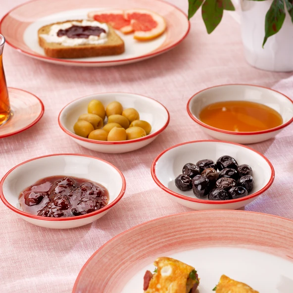 Schafer Vivian Kahvaltı Takımı 32 Parça-Kırmızı - 11