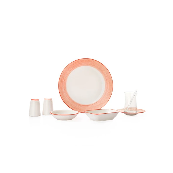 Schafer Vivian Kahvaltı Takımı 32 Parça-Kırmızı - 6