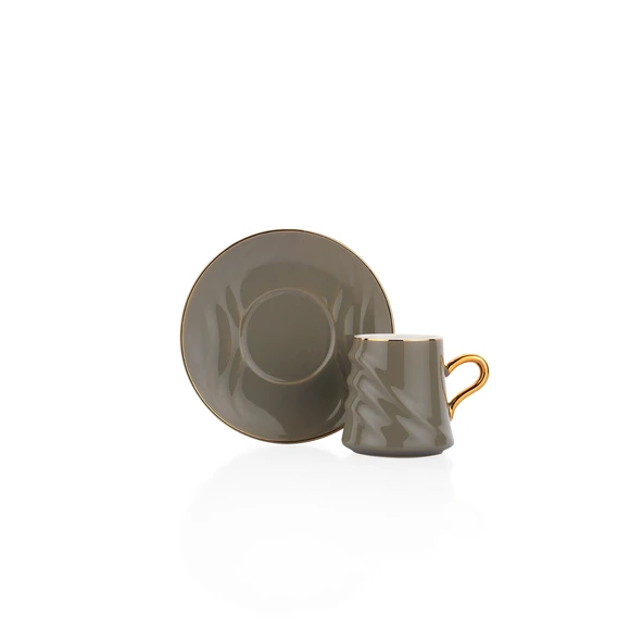 Schafer Vogue 6 Kişilik Kahve Fincan Seti 12 Parça-Çok Renkli - 5