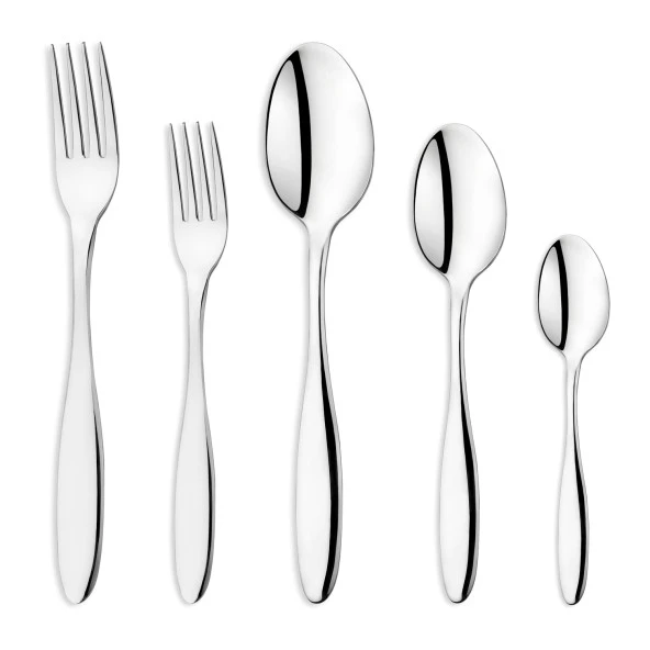 Schafer Sheen 60 Parça Çatal Kaşık Takımı-Gümüş25 - 2