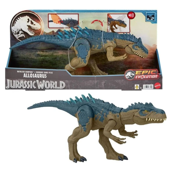 Jurassic World Süper Güçlü Allosaurus HRX50 Lisanslı Ürün