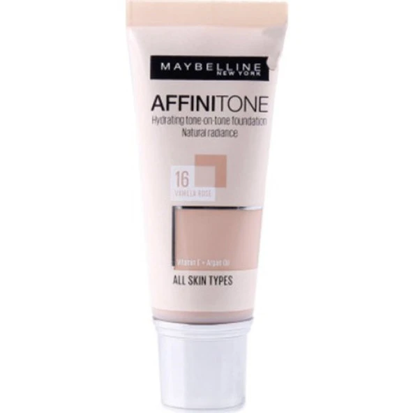 Maybelline New York Affinitone Fondöten - 16 Vanilla Rose