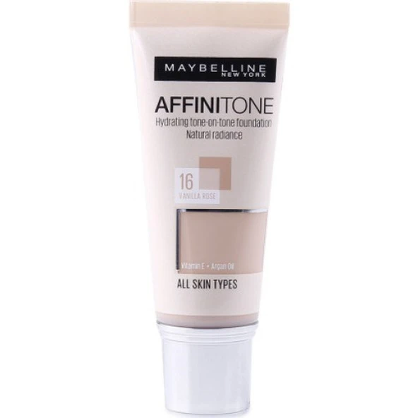 Maybelline New York Affinitone Fondöten - 16 Vanilla Rose - 2