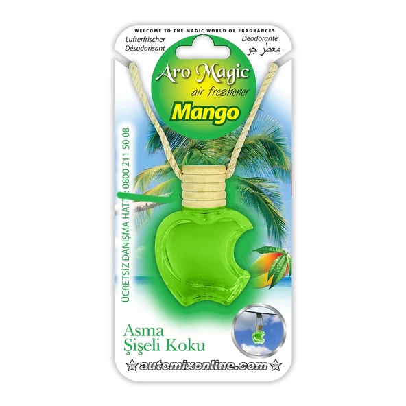 AUTOMİX AROMAGİC ASMA ŞİŞE KOKU MANGO