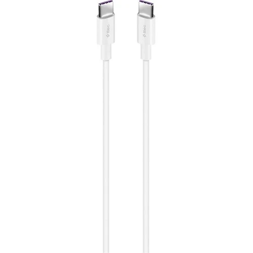 Ttec 2DK45B USB-C - USB-C 200cm 65W PD/QC Hızlı Şarj/Data Kablosu Beyaz