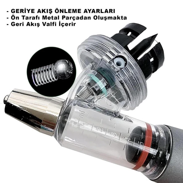 5 ML Veteriner Otomatik Enjektör Şırınga Aşı Tabancası Yedek Parçalı - 4