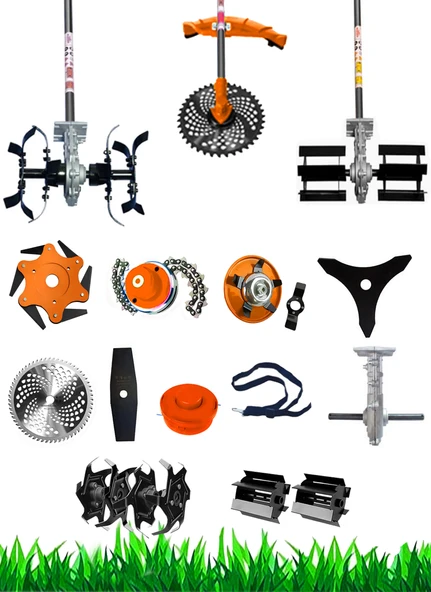 Eisenn Alman 11 In 1 Fr 980 Pro 20 Hp Yan Tipi Ot Çim Çalı Tırpanı Toprak Eşeleme Akrobat Çapa Aparatı - 3