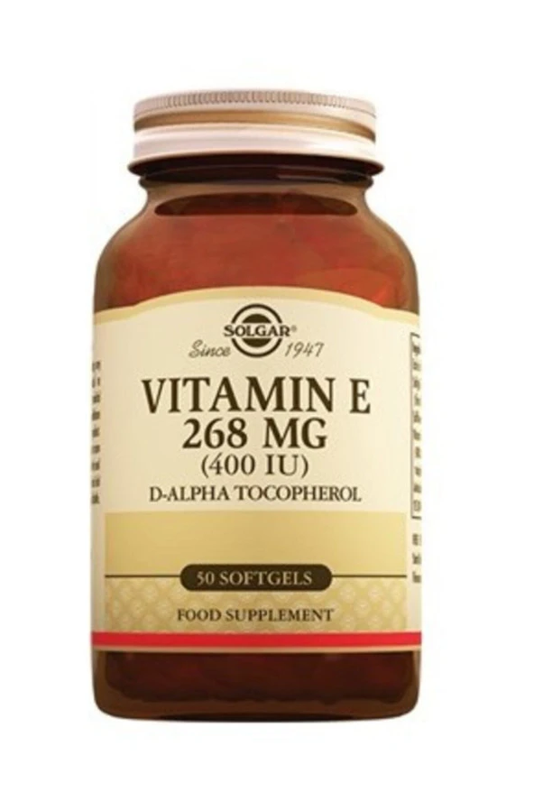 Solgar Vitamin E 400 IU 50 Kapsül