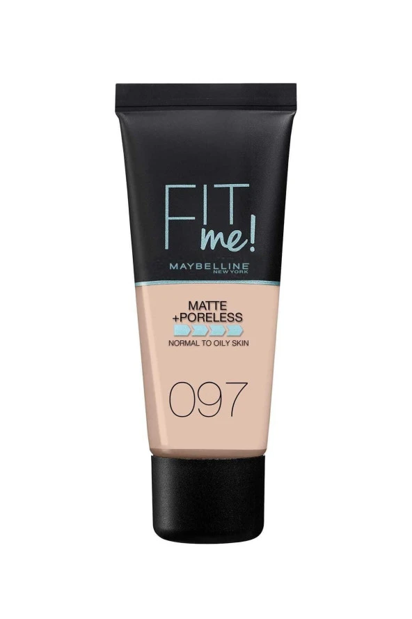 Maybelline New York Fit Me Mat Fondöten - Fit Me Matte + Poreless Foundation 97 Natural Porcelain