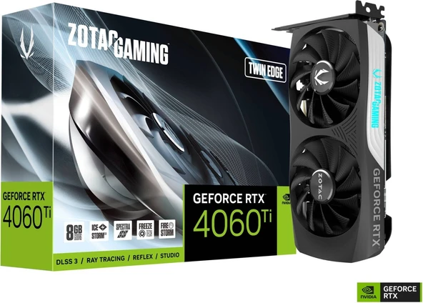 Zotac TWIN EDGE RTX 4060TI 8GB GDDR6 128 Bit Ekran Kartı - ZT-D40610E-10M