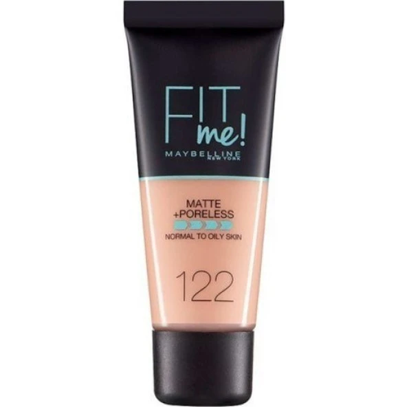 Maybelline New York Fit Me Matte+Poreless Fondöten 122 Creamy Beige