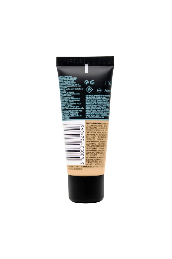 Maybelline New York Fondöten  Fit Me Matte  Poreless Foundation 118 Nude - 3