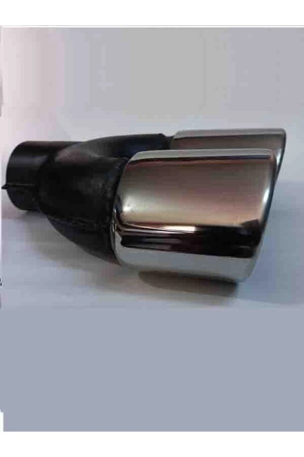 90 Mm Yassı Kesik Çiftli Sağ Sol Takım Egzoz Ucu - Resim 3