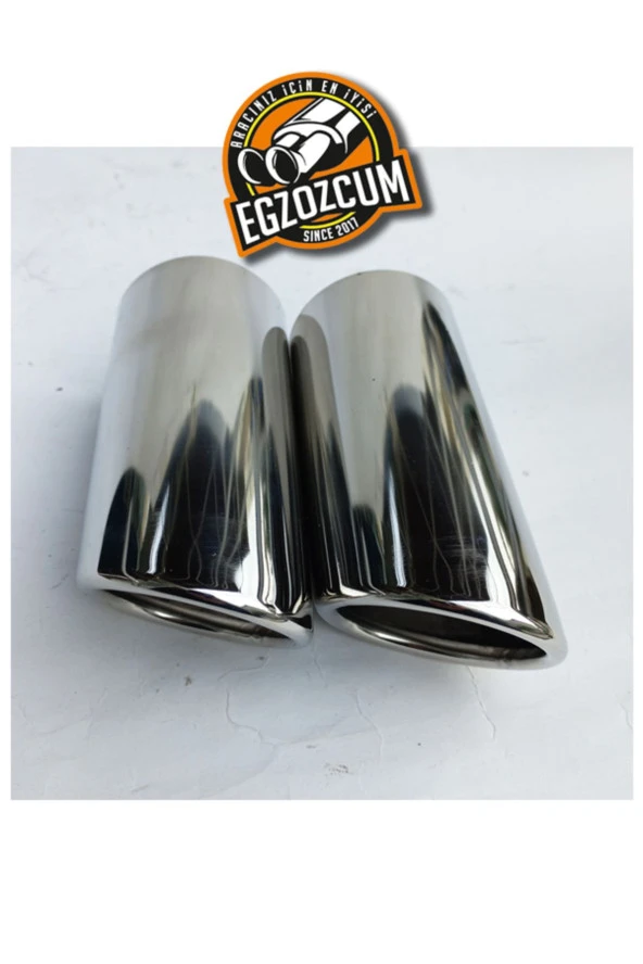 76 Mm. Tekli Somunlu Krom Egzoz Eksoz Ucu Volkswagen Passat Uyumlu - Resim 3