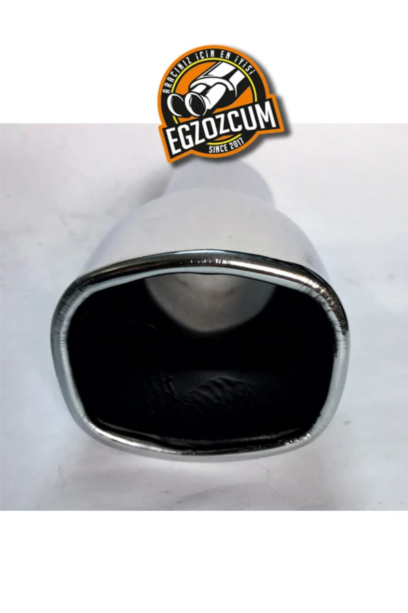 60 mm. Nikelaj Kare Sessiz Egzoz Eksoz Ucu - Resim 3
