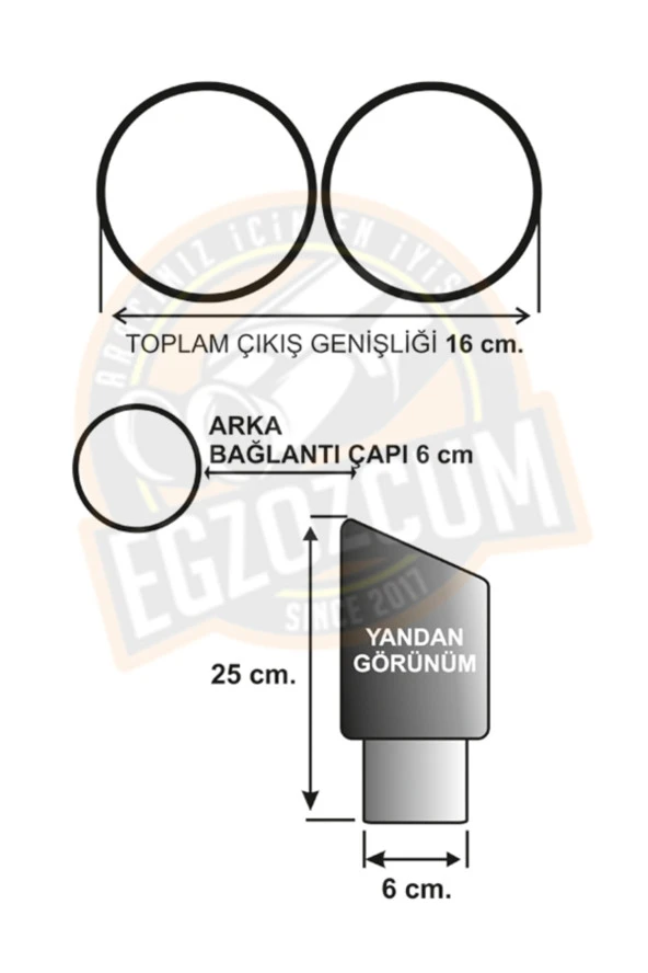 76 mm. PASLANMAZ KOMPLE KROM çift çıkış DUAL SAĞ eğimli kesik eksoz egzoz ucu - Resim 2