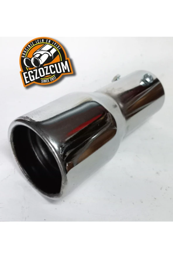 51 mm. RÜZGAR rüzgar sesli Antipas iç kaplamalı VİDALI sök/tak YUVARLAK nikelaj egzoz eksoz ucu - Resim 3