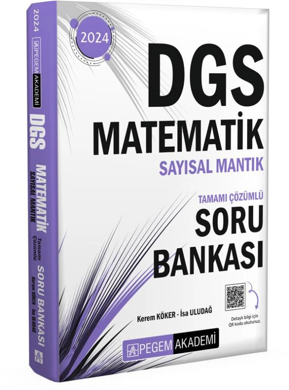 Pegem 2024 DGS Matematik Sayısal Mantık Soru Bankası Çözümlü Pegem Akademi