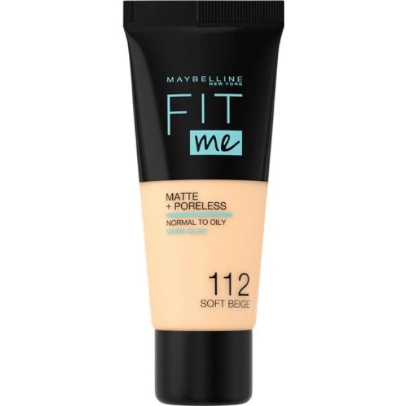 Maybelline Fit Me Matte+Poreless Fondöten NO:112 - 2