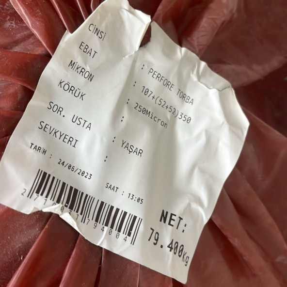 Branda Naylon 3m 250 Mikron Perforeli - 5