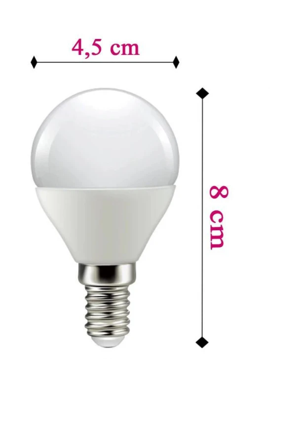 Şahnet 7W Mini Avize Led Ampul Sarı - 3000K E14 - Resim 2