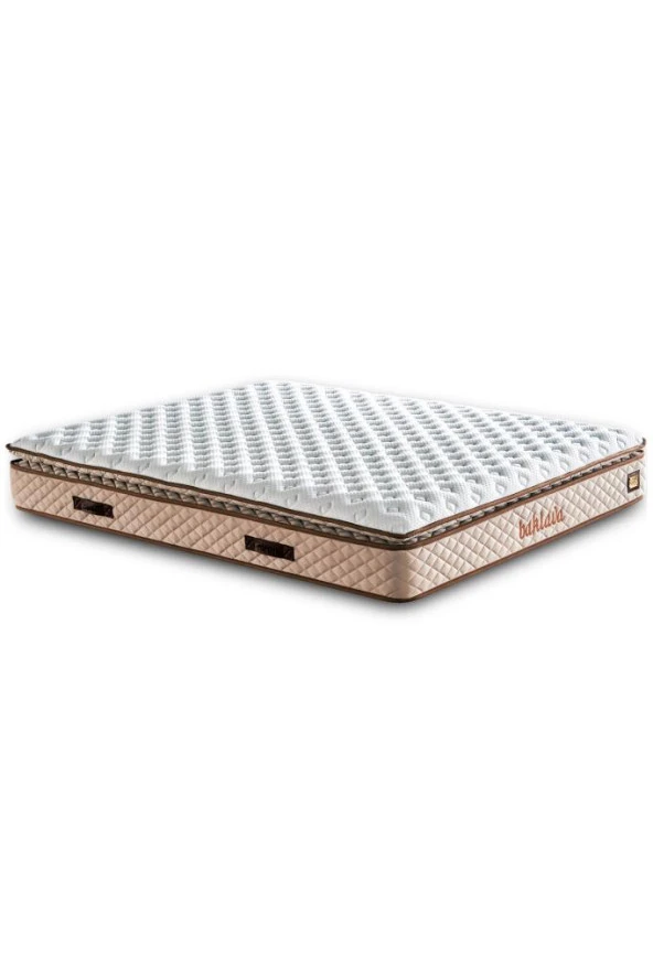 Niron Baklava Yatak Seti - 90x190 cm Krem Tek Kişilik, Pedli Sert Yatak, Lüks Baza ve Başlık Takımı - Resim 5