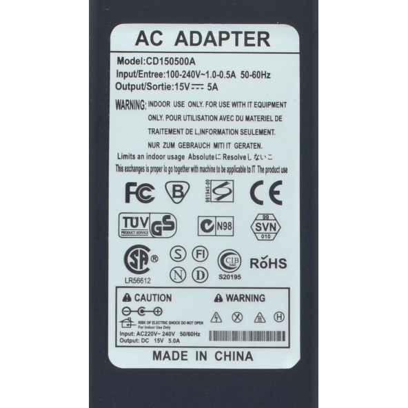 AC Adapter CS150500A 100-240V 50-60Hz Notebook Adaptörü 2.EL - 2