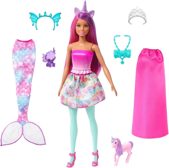 Barbie Dreamtopia Bebek ve Aksesuarları, 3 yaş ve üzeri, HLC28 ürün görseli