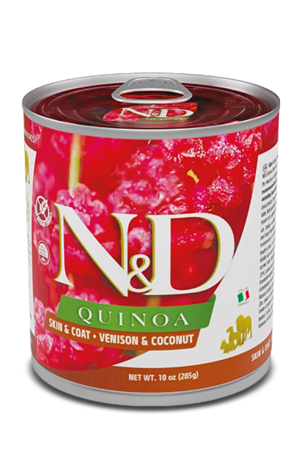 N&D QUINOA GEYİK VE HİNDİSTAN CEVİZLİ KÖPEK KONSERVE 285 GR 6 LI