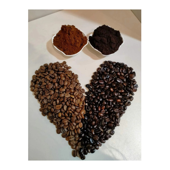 1000 GR KARIŞIK TAZE ÇEKİLMİŞ TÜRK KAHVESİ %50 AÇIK %50 KOYU - 4