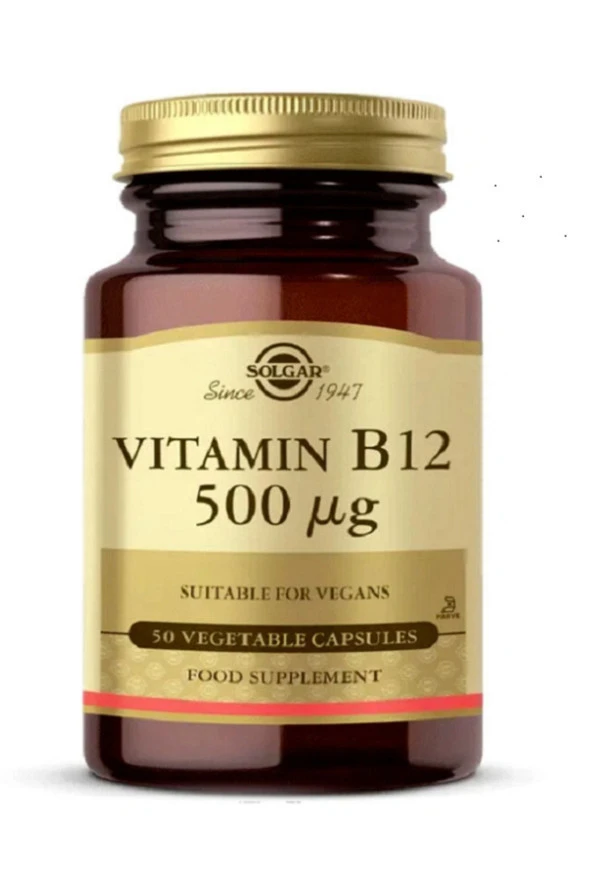 Solgar Vitamin B12 500 mcg 50 Kapsül - Resim 3