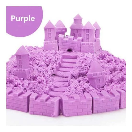 Heroes Kinetik Kum Kovalı Set 6 Renk Seçenekli 1 kg + 6 Parça Oyun Kalıbı - 4