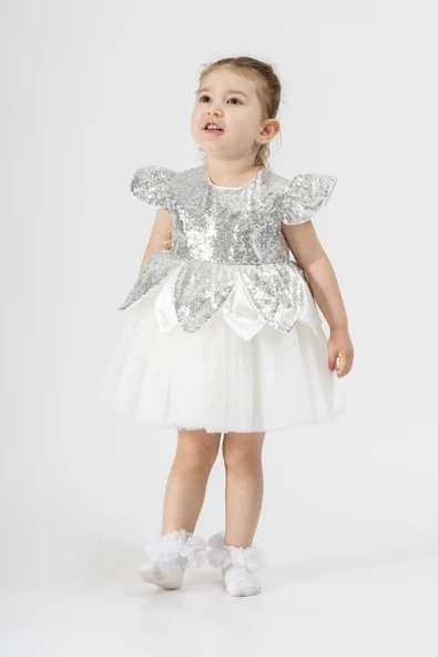 Bebek Kız Çocuk Doğum Günü Parti Düğün Elbise Tüllü Tütü Astarlı Çocuk Giyim Bebek Giyim Kız Bebek ELBYYPRPUL - 3