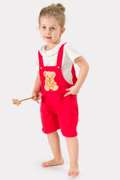 Kız Çocuk Yazlık Müslin Kumaş Baskılı Müslin Alt Üst Çocuk Slopet TKMKMSLNAYI - 4