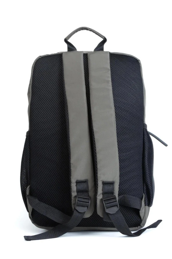 Laptop Bölmeli Çok Gözlü Astarlı Sırt Çantası: Hem Rahat Hem Şık Haki - Resim 5