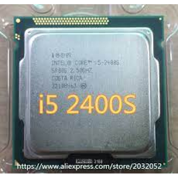 Intel Core i5-2400S 2.5 GHz LGA1155 6 MB Cache 65 W işlemci FANSIZ TRAY