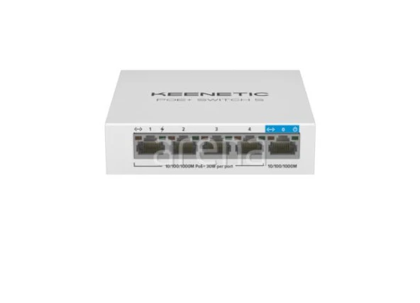 KEENETIC PoE+ Switch 5 1x1Gbit 4x1Gbit PoE+ Port IEEE 802.3af/at 60Watt