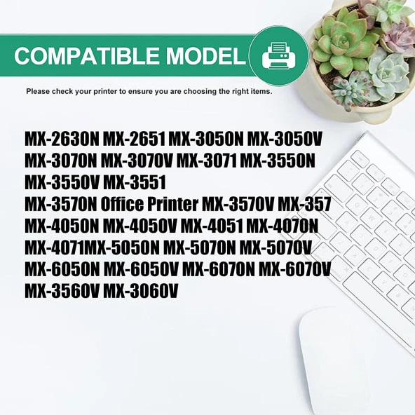 SHARP MX-3561 Muadil Toner Takım / Sharp MX-61GT CMYK Set - 7