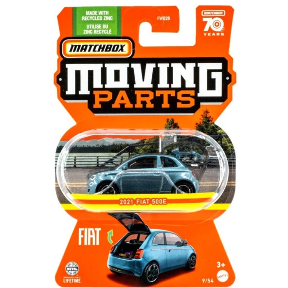 Matchbox 1:64 Arabalar FWD28 HLF94 2021 FIAT 500E