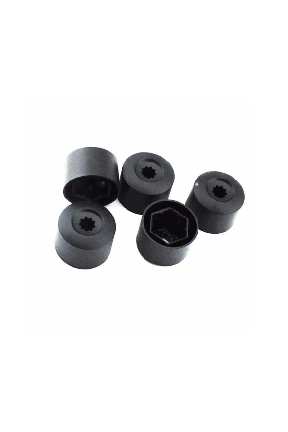 Bijon Kapağı Şifresiz 5 Adet Siyah Seat Leon 2006-2012 6x0601173b - 2