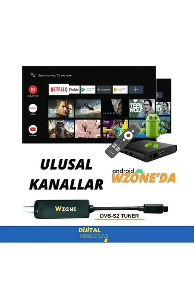 Wzone 4k Android Kutu Için Tuner Uydu Alıcısı