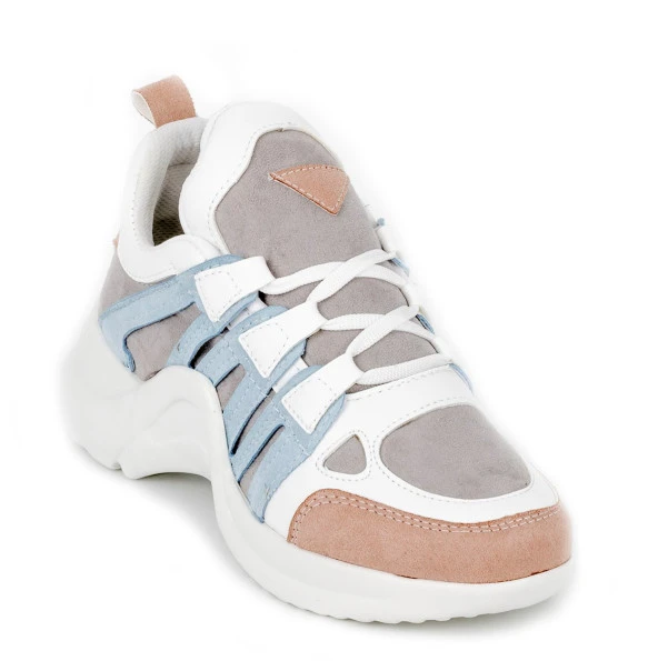 Kadın Renkli Sneakers Ayakkabı - 3
