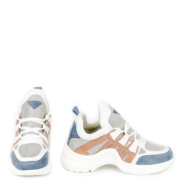 Kadın Renkli Sneakers Ayakkabı - 11