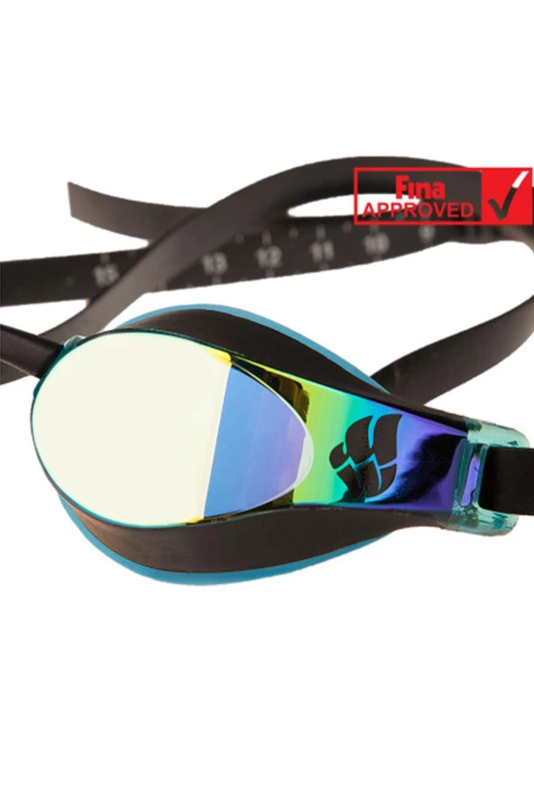 Mad Wave M0454-08- X-Look Rainbow Mavi Yüzücü Yarış Gözlüğü - 3