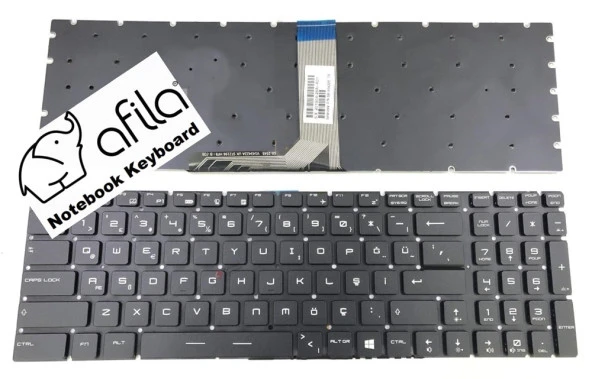 MSI GT72S Dominator G 6QD-1089XTR msi Uyumlu Notebook Klavye (Siyah TR) V1
