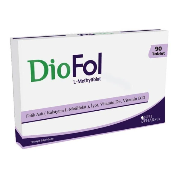 Diofol L-Methylfolat 90 Tablet ürün görseli
