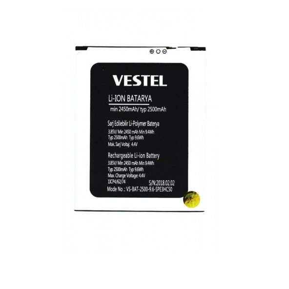 Vestel Venüs E3 ile Uyumlu İthal Pil