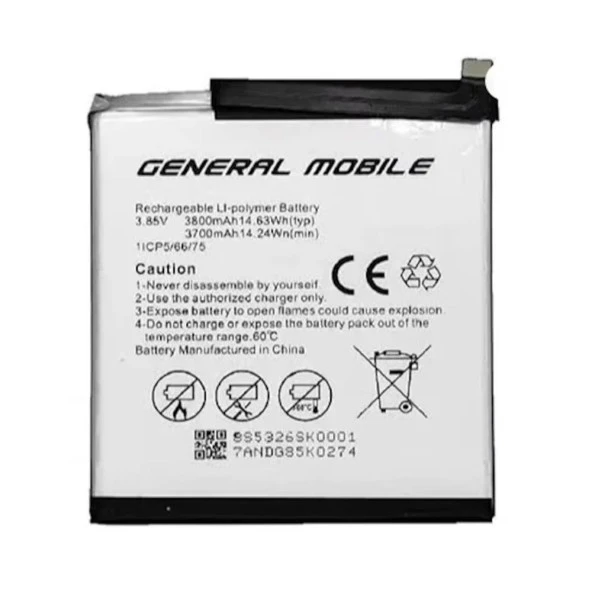 General Mobile GM9 Plus ile Uyumlu İthal Pil