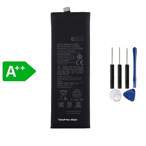 Xiaomi Mi Note 10 Plus BM52 ile Uyumlu İthal Pil ürün görseli 1