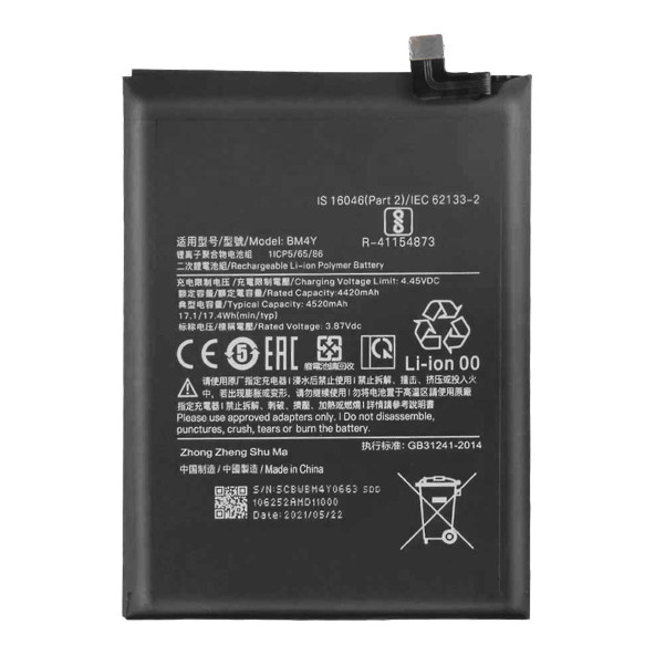 Xiaomi K40 BM4Y ile Uyumlu İthal Pil